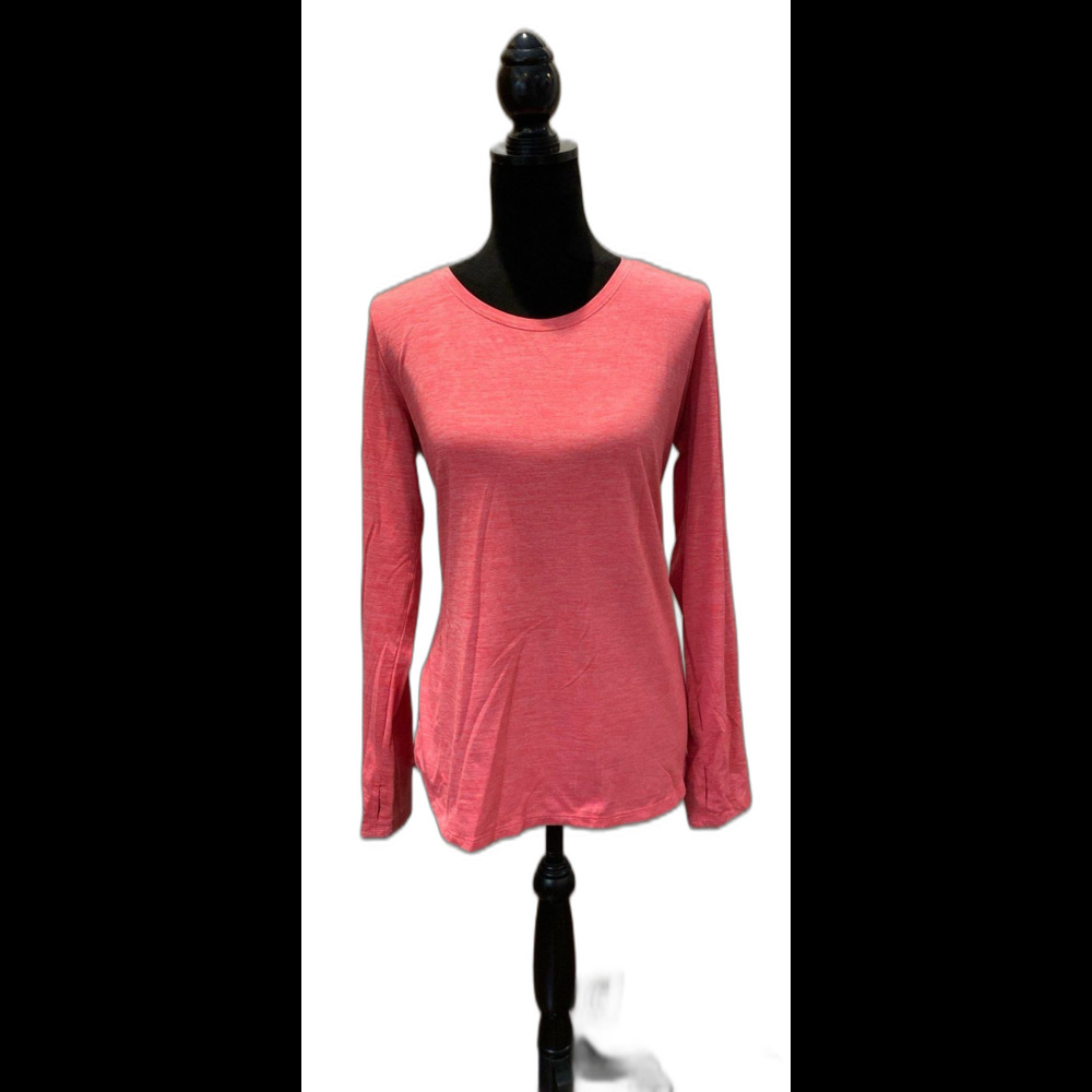 Champion Women’s Athletic Shirt Top Size Large Orange Athleisure Workout Pilates